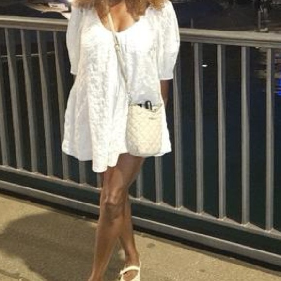 NWOT Free People Bop Around Romper Ivory White - Picture 8 of 16